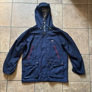 Vintage Locaste Coat Size S / M Blue Plaid Lining